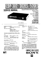 Sony CDP-302ES - Service Manual 